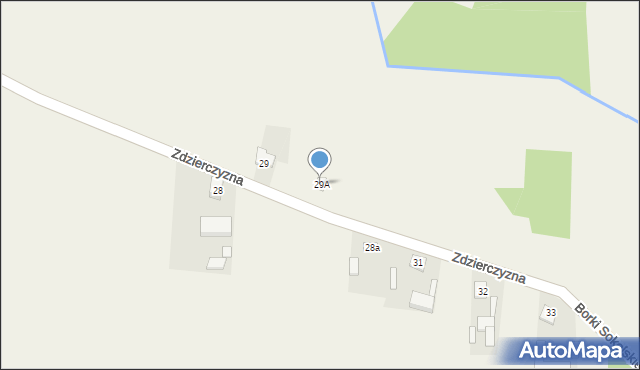 Zdzierczyzna, Zdzierczyzna, 29A, mapa Zdzierczyzna