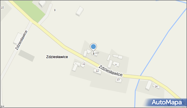 Zdziesławice, Zdziesławice, 8, mapa Zdziesławice