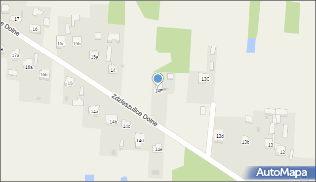 Zdzieszulice Dolne, Zdzieszulice Dolne, 14F, mapa Zdzieszulice Dolne