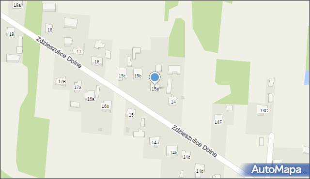 Zdzieszulice Dolne, Zdzieszulice Dolne, 15a, mapa Zdzieszulice Dolne