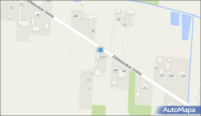 Zdzieszulice Dolne, Zdzieszulice Dolne, 27, mapa Zdzieszulice Dolne