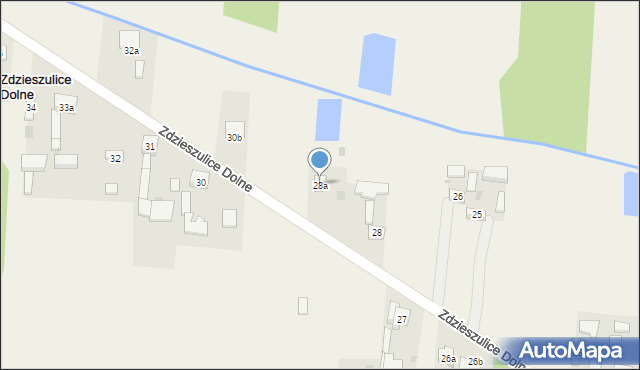 Zdzieszulice Dolne, Zdzieszulice Dolne, 28a, mapa Zdzieszulice Dolne