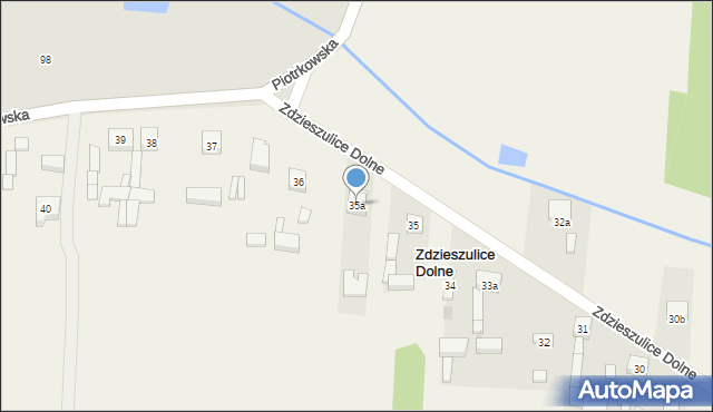 Zdzieszulice Dolne, Zdzieszulice Dolne, 35a, mapa Zdzieszulice Dolne