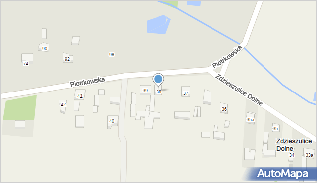 Zdzieszulice Dolne, Zdzieszulice Dolne, 38, mapa Zdzieszulice Dolne