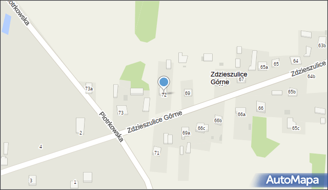 Zdzieszulice Górne, Zdzieszulice Górne, 72, mapa Zdzieszulice Górne