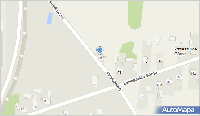 Zdzieszulice Górne, Zdzieszulice Górne, 73a, mapa Zdzieszulice Górne