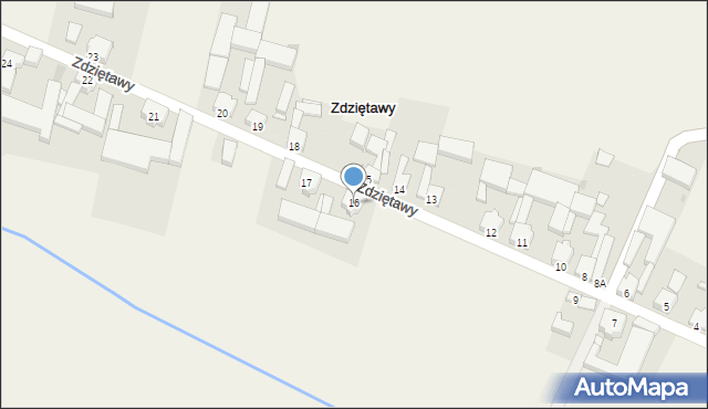 Zdziętawy, Zdziętawy, 16, mapa Zdziętawy