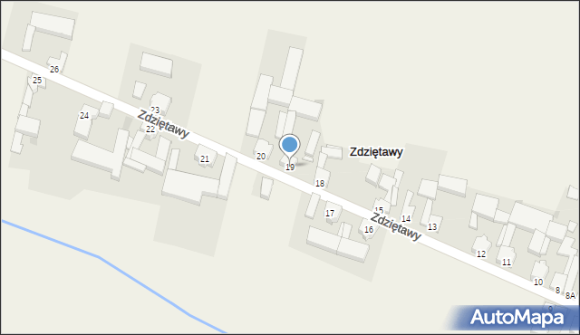 Zdziętawy, Zdziętawy, 19, mapa Zdziętawy