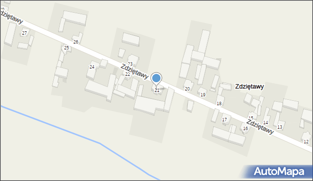 Zdziętawy, Zdziętawy, 21, mapa Zdziętawy