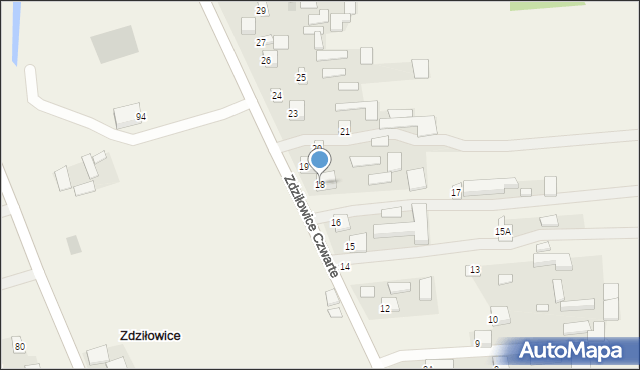 Zdziłowice, Zdziłowice Czwarte, 18, mapa Zdziłowice