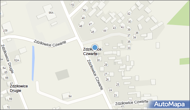 Zdziłowice, Zdziłowice Czwarte, 31, mapa Zdziłowice