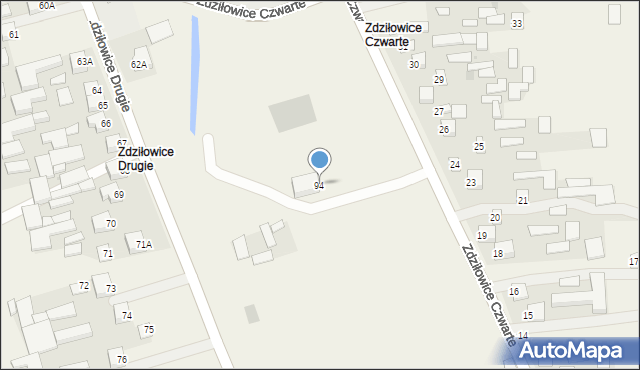 Zdziłowice, Zdziłowice Czwarte, 94, mapa Zdziłowice