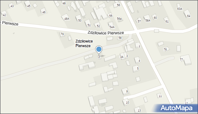 Zdziłowice, Zdziłowice Drugie, 2, mapa Zdziłowice