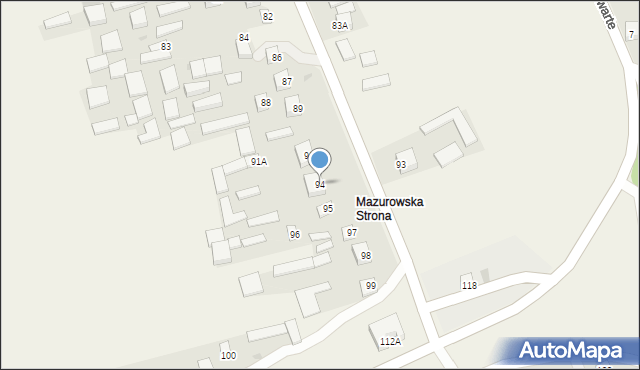 Zdziłowice, Zdziłowice Drugie, 94, mapa Zdziłowice