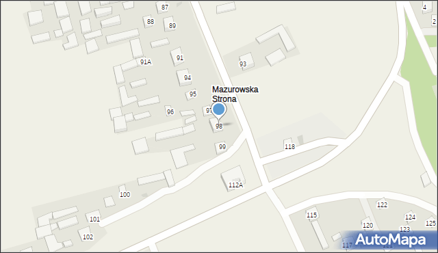 Zdziłowice, Zdziłowice Drugie, 98, mapa Zdziłowice