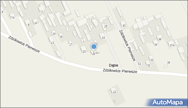 Zdziłowice, Zdziłowice Pierwsze, 21, mapa Zdziłowice