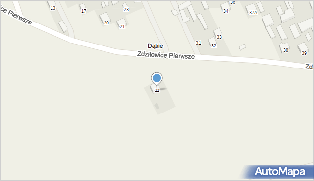 Zdziłowice, Zdziłowice Pierwsze, 22, mapa Zdziłowice