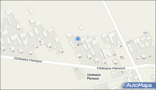 Zdziłowice, Zdziłowice Pierwsze, 48, mapa Zdziłowice