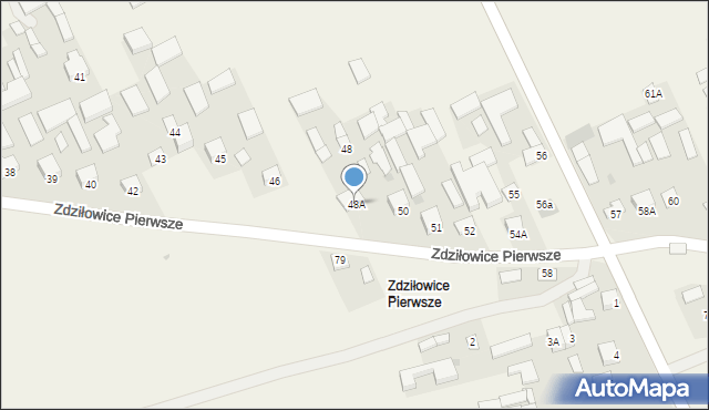 Zdziłowice, Zdziłowice Pierwsze, 48A, mapa Zdziłowice