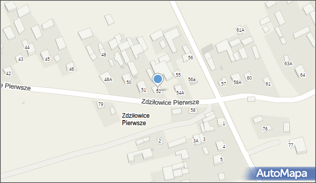 Zdziłowice, Zdziłowice Pierwsze, 52, mapa Zdziłowice