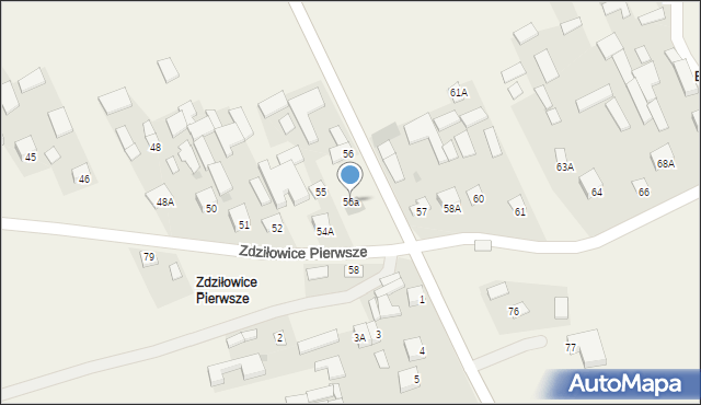 Zdziłowice, Zdziłowice Pierwsze, 56a, mapa Zdziłowice