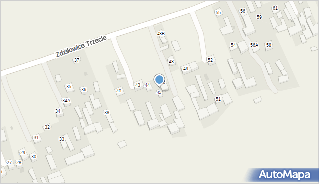 Zdziłowice, Zdziłowice Trzecie, 45, mapa Zdziłowice