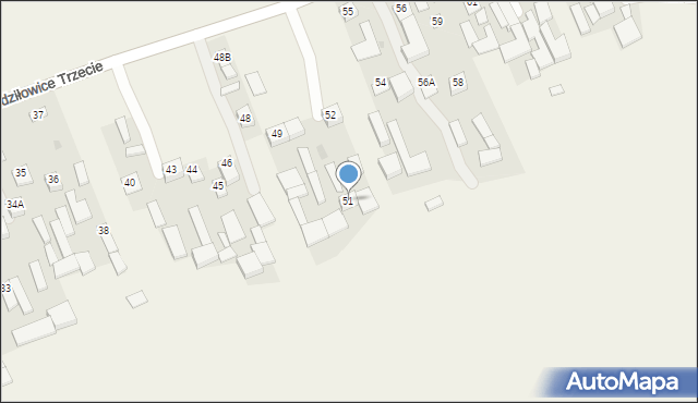 Zdziłowice, Zdziłowice Trzecie, 51, mapa Zdziłowice