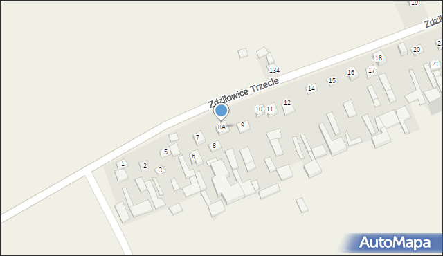 Zdziłowice, Zdziłowice Trzecie, 8A, mapa Zdziłowice