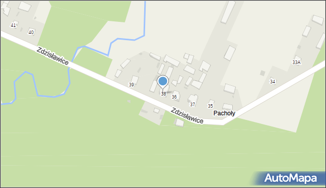 Zdzisławice, Zdzisławice, 38, mapa Zdzisławice