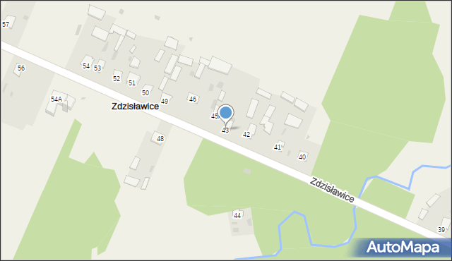 Zdzisławice, Zdzisławice, 43, mapa Zdzisławice