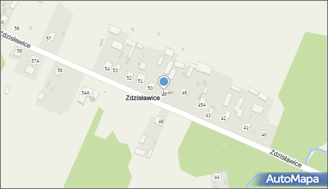 Zdzisławice, Zdzisławice, 49, mapa Zdzisławice