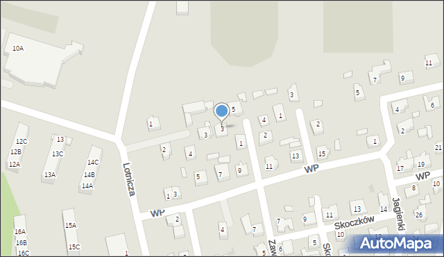 Babimost, Żegockiego Krzysztofa, 3, mapa Babimost