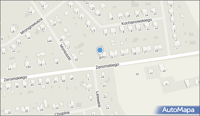Bartoszyce, Żeromskiego Stefana, 19, mapa Bartoszyce