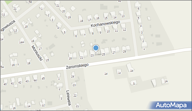 Bartoszyce, Żeromskiego Stefana, 24, mapa Bartoszyce