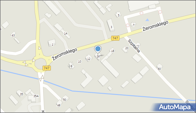 Bełżyce, Żeromskiego Stefana, 14, mapa Bełżyce