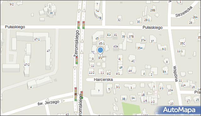 Białystok, Żeromskiego Stefana, 9/1, mapa Białegostoku