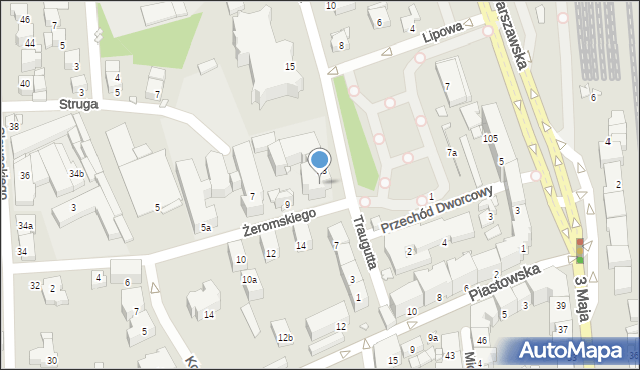 Bielsko-Biała, Żeromskiego Stefana, 11, mapa Bielsko-Białej