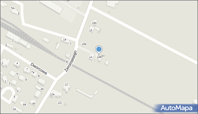 Bierutów, Żeromskiego Stefana, 14a, mapa Bierutów