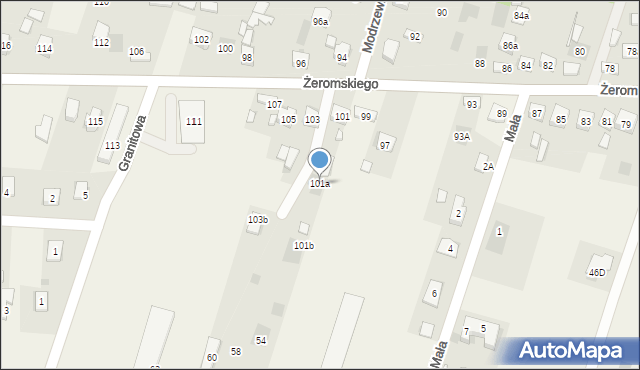 Bilcza, Żeromskiego Stefana, 101a, mapa Bilcza