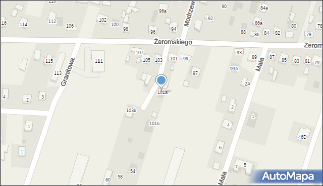 Bilcza, Żeromskiego Stefana, 103a, mapa Bilcza