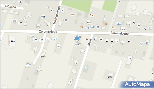 Bilcza, Żeromskiego Stefana, 93A, mapa Bilcza