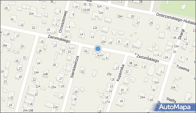 Blizne Jasińskiego, Żeromskiego Stefana, 7, mapa Blizne Jasińskiego