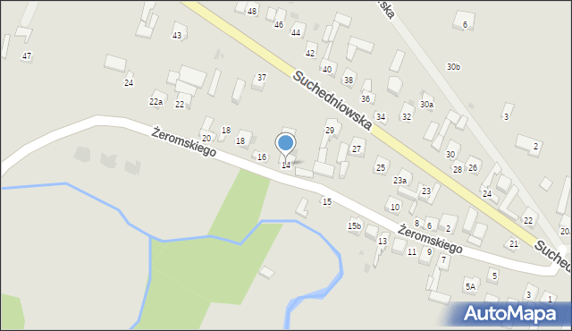 Bodzentyn, Żeromskiego Stefana, 14, mapa Bodzentyn