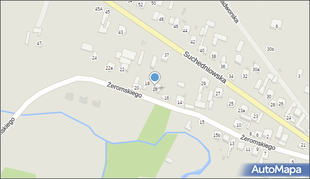 Bodzentyn, Żeromskiego Stefana, 18, mapa Bodzentyn