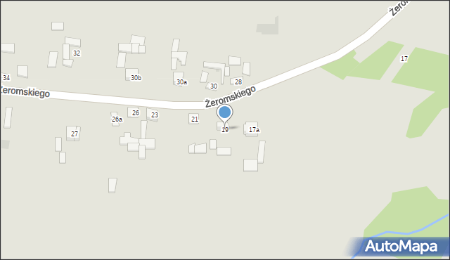 Bodzentyn, Żeromskiego Stefana, 19, mapa Bodzentyn