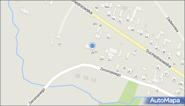 Bodzentyn, Żeromskiego Stefana, 24, mapa Bodzentyn