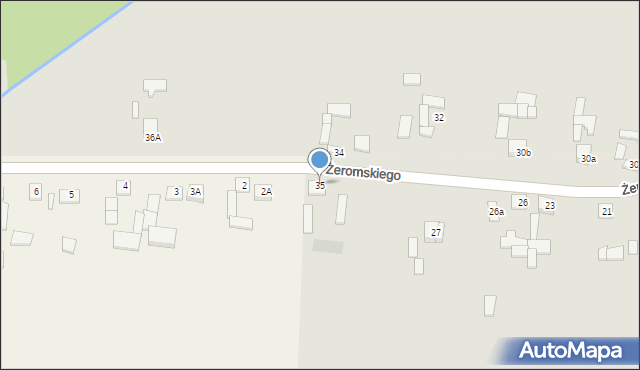 Bodzentyn, Żeromskiego Stefana, 35, mapa Bodzentyn