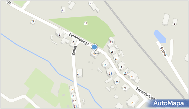 Boguszów-Gorce, Żeromskiego Stefana, 10, mapa Boguszów-Gorce