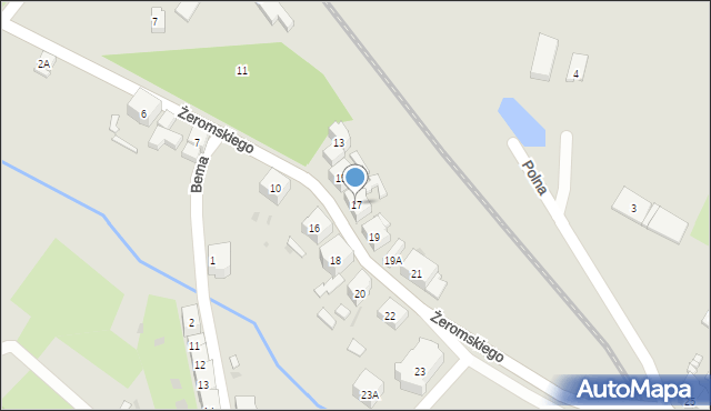 Boguszów-Gorce, Żeromskiego Stefana, 17, mapa Boguszów-Gorce