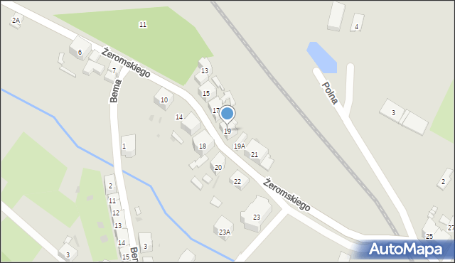 Boguszów-Gorce, Żeromskiego Stefana, 19, mapa Boguszów-Gorce